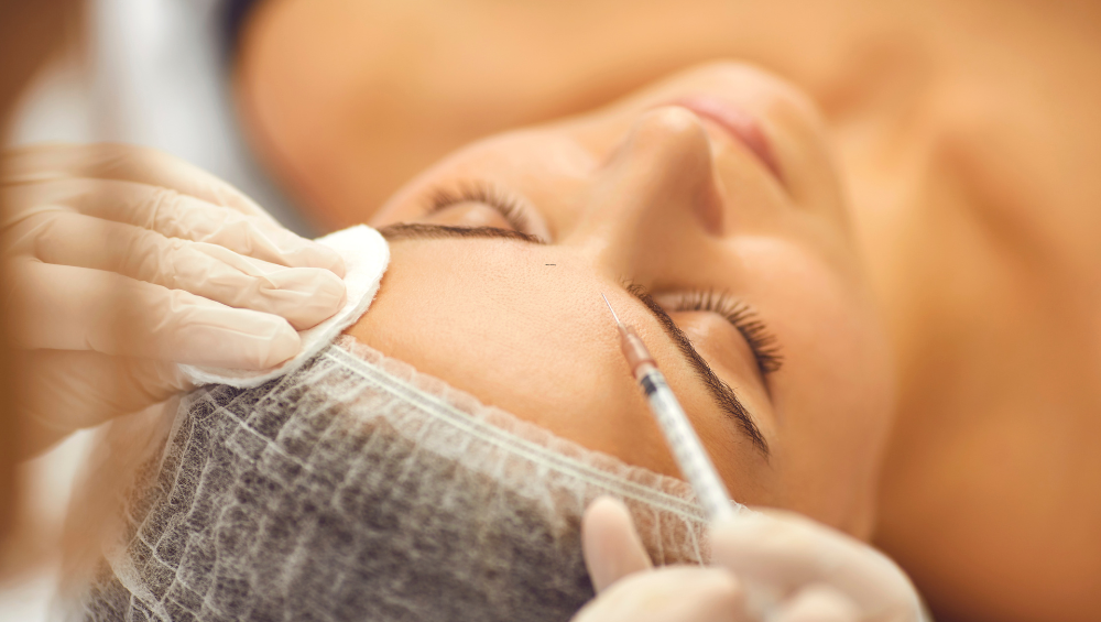 woman at a next-day Botox appointment in Murrieta