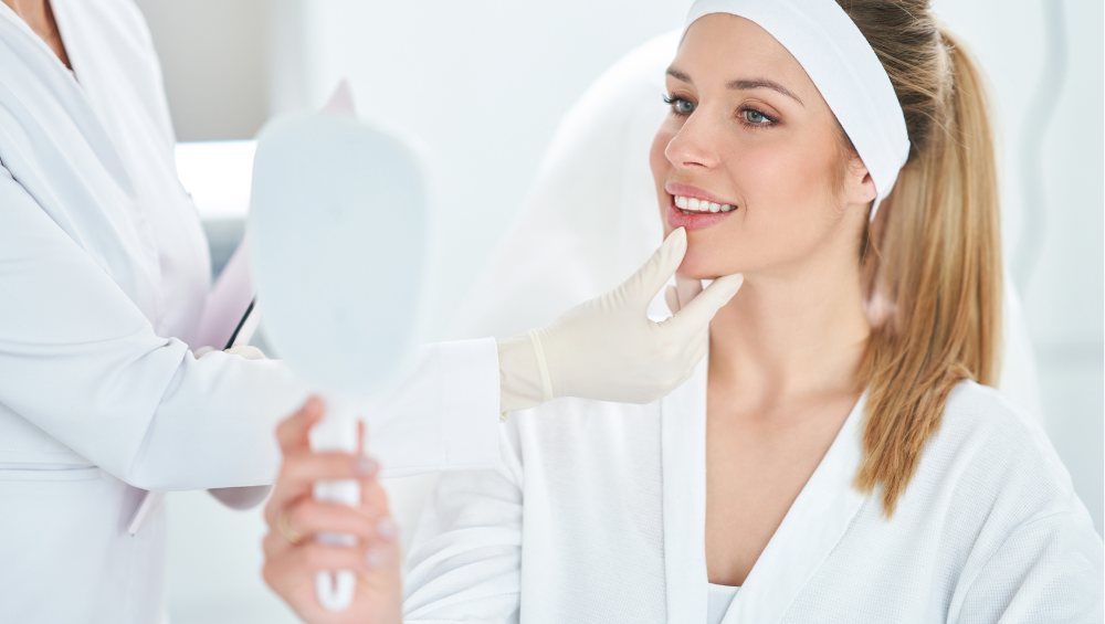 patient discussing first-time Botox tips