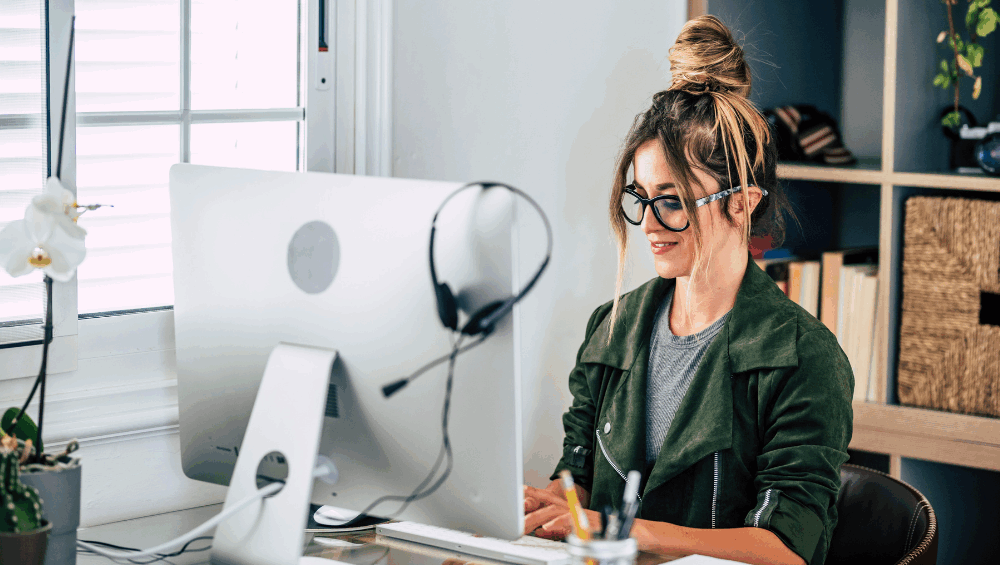 woman researching where to book Botox near Escondido